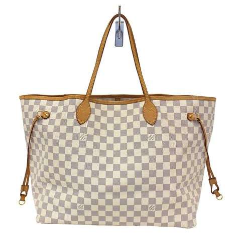 lv white bag|louis vuitton white checkered bag.